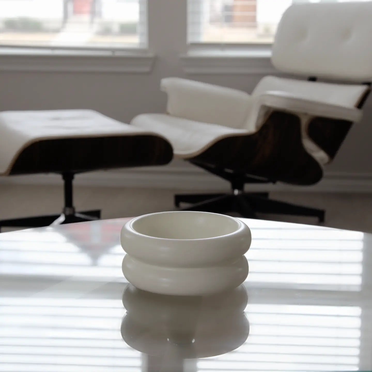 Elevated Halo Cat or Dog Bowl