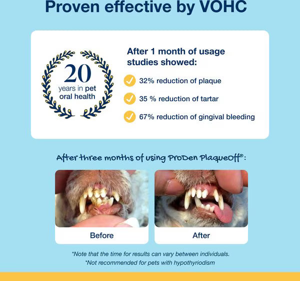 ProDen PlaqueOff Powder Dog & Cat Supplement, 180g jar