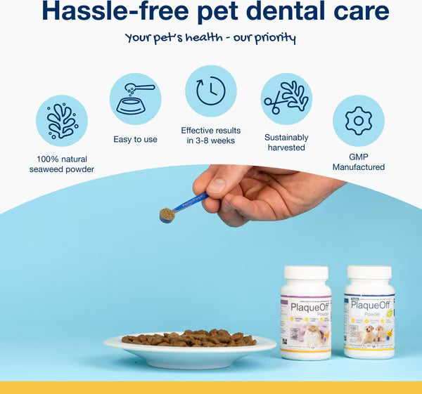 ProDen PlaqueOff Powder Dog & Cat Supplement, 180g jar