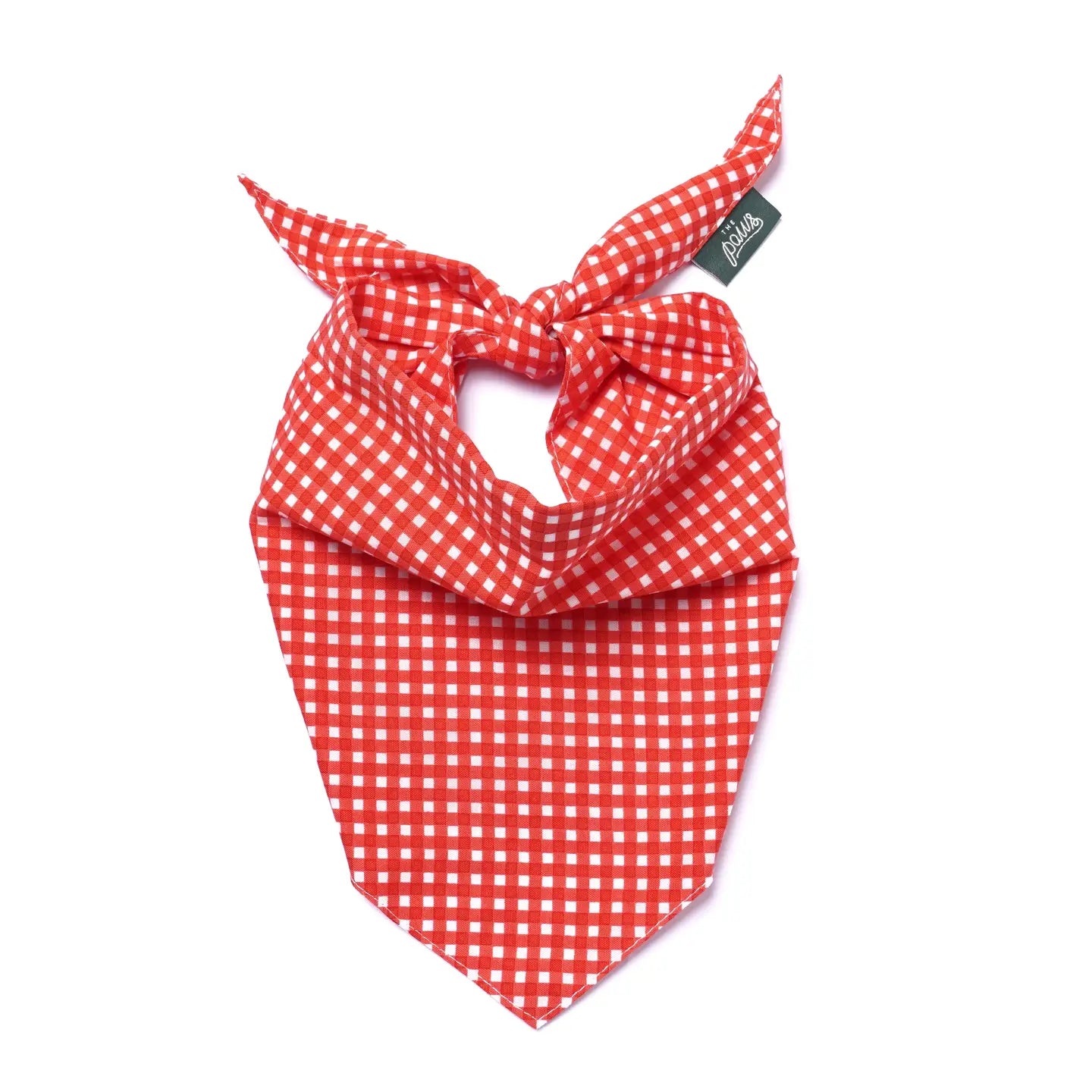 Red Gingham Picnic Bandana, 3 Sizes