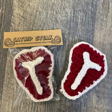 Catnip Steak Toy