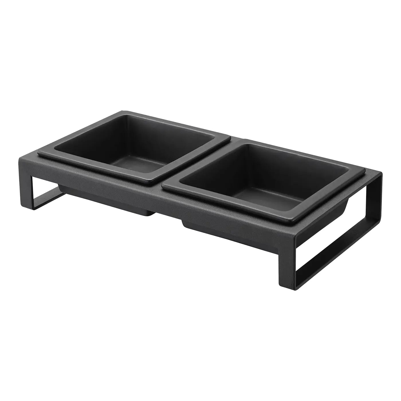 Black Tower Pet Food Bowl, Short