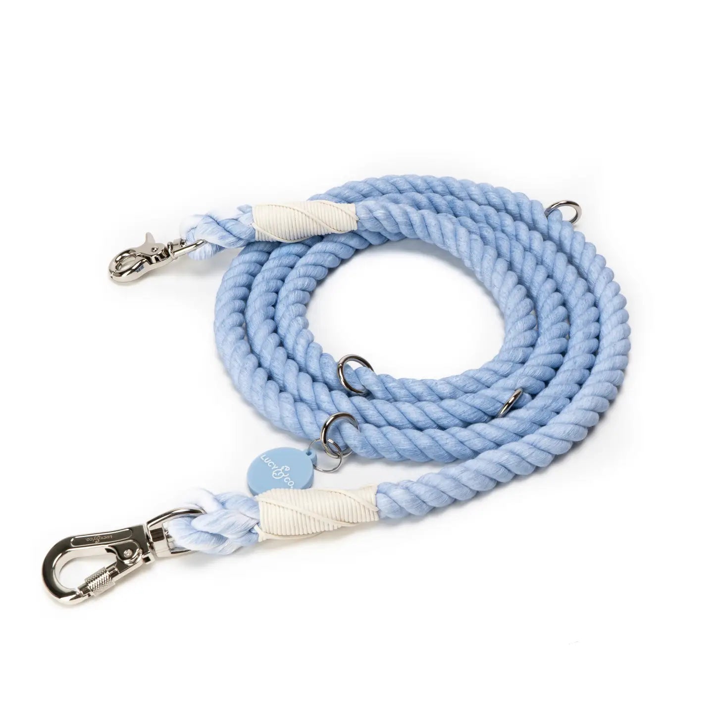Lucy Denim Blue Hands Free Rope Leash