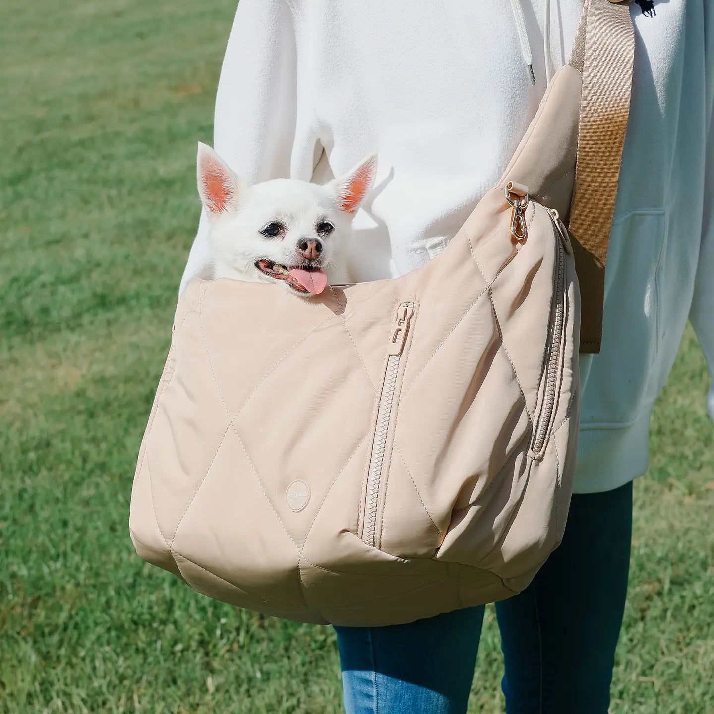 Cloud Crossbody Pet Carrier, Latte