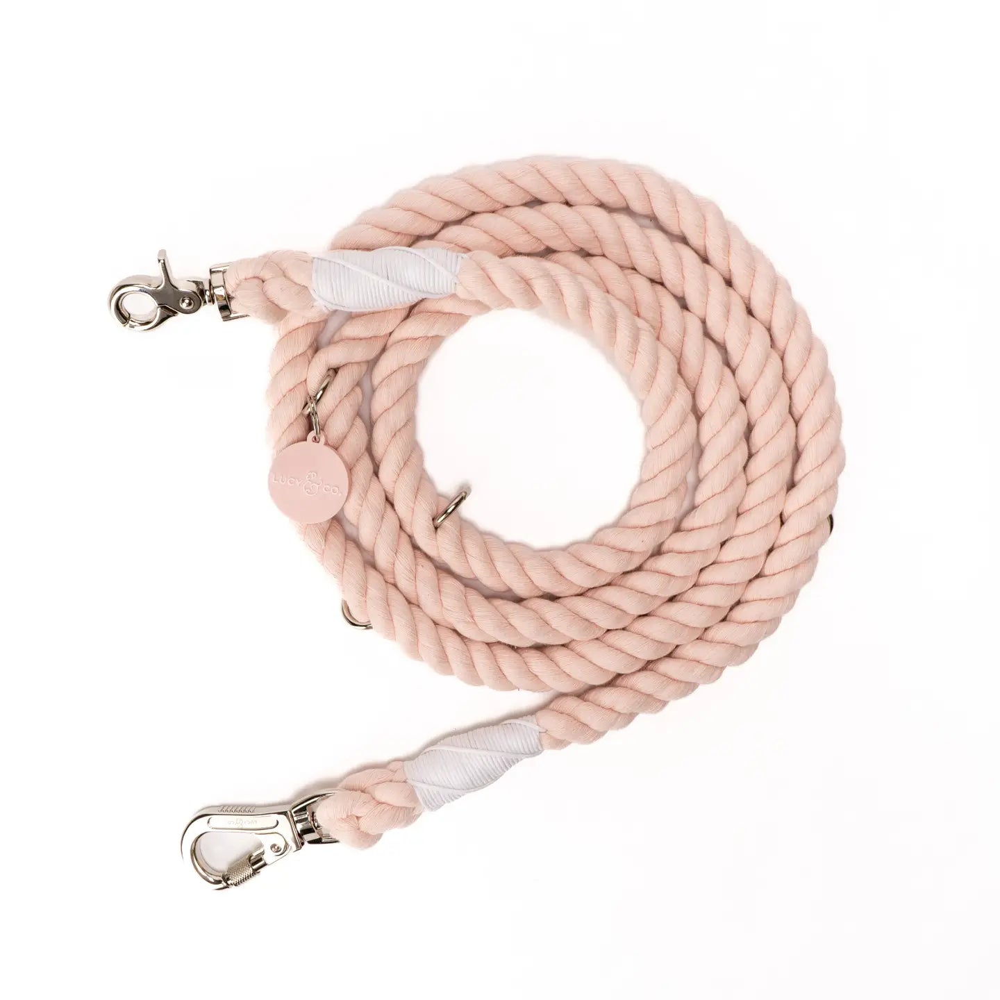 Lucy Rose Pink Hands Free Rope Leash