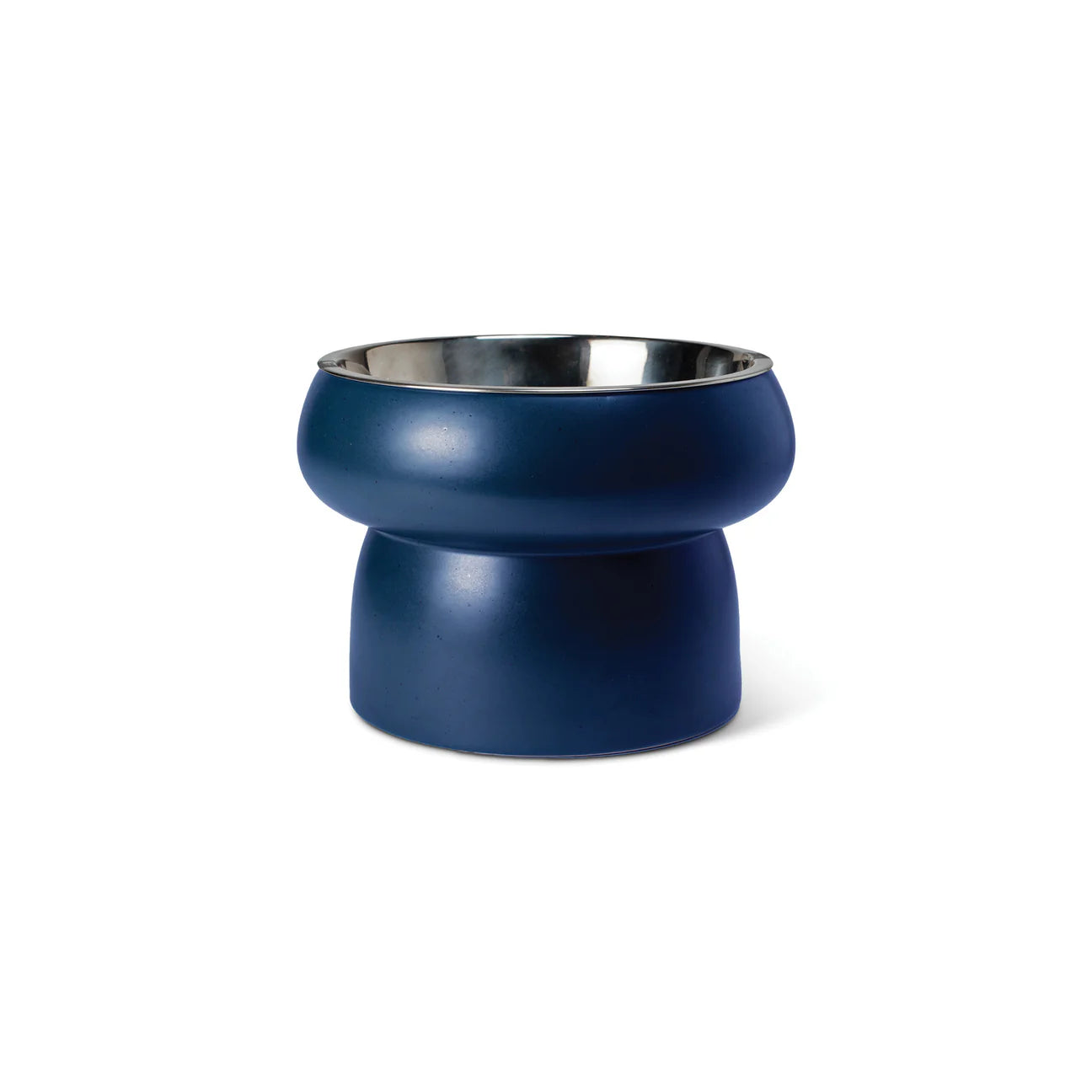 Matte Speckled Navy Small Feeder