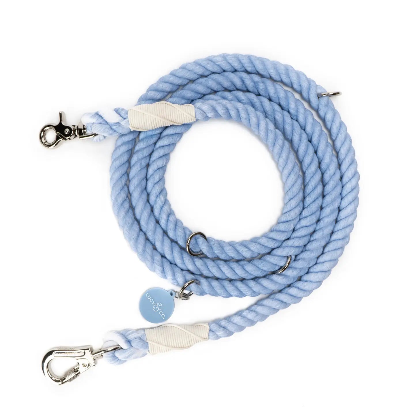 Lucy Denim Blue Hands Free Rope Leash