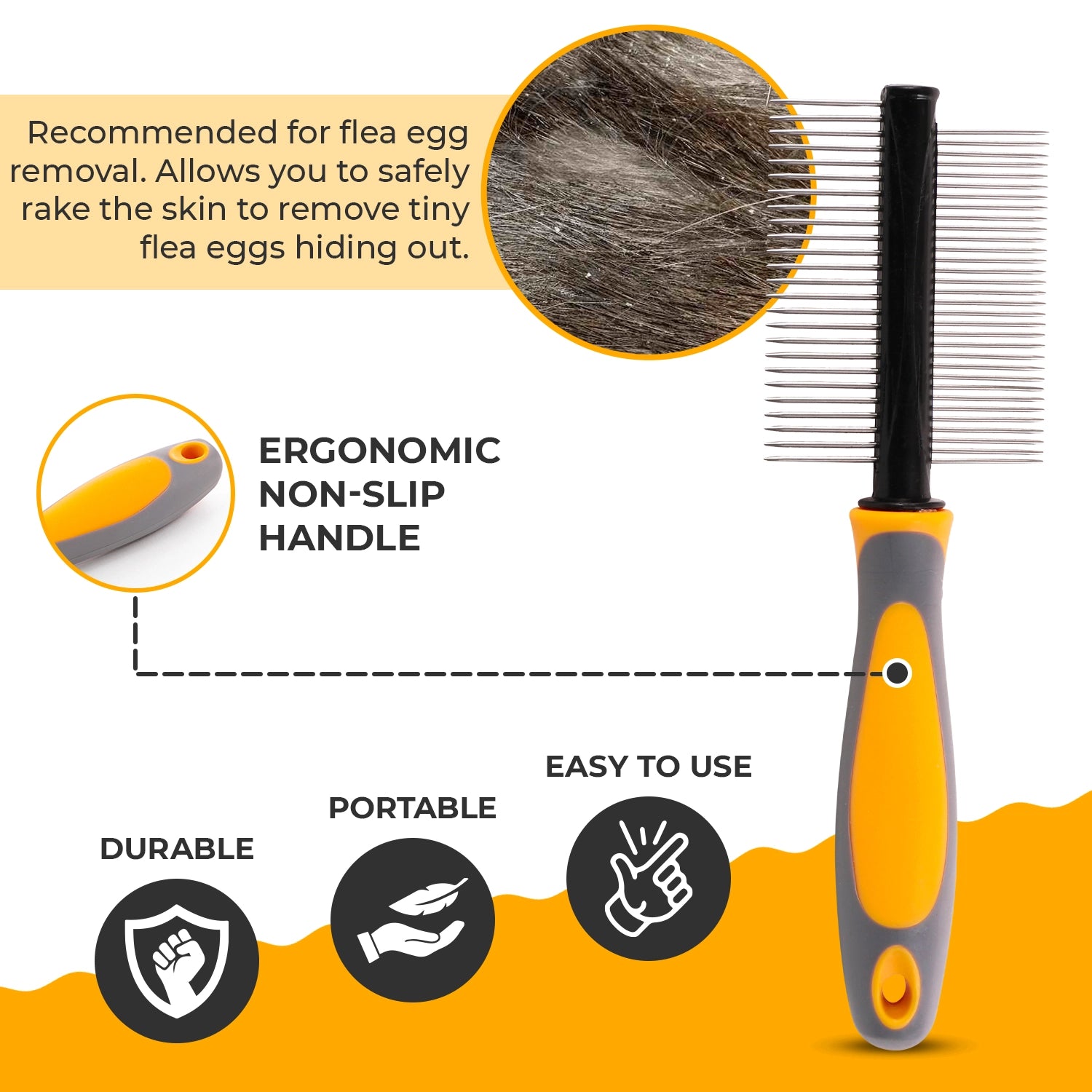 Double Sided Pin Comb