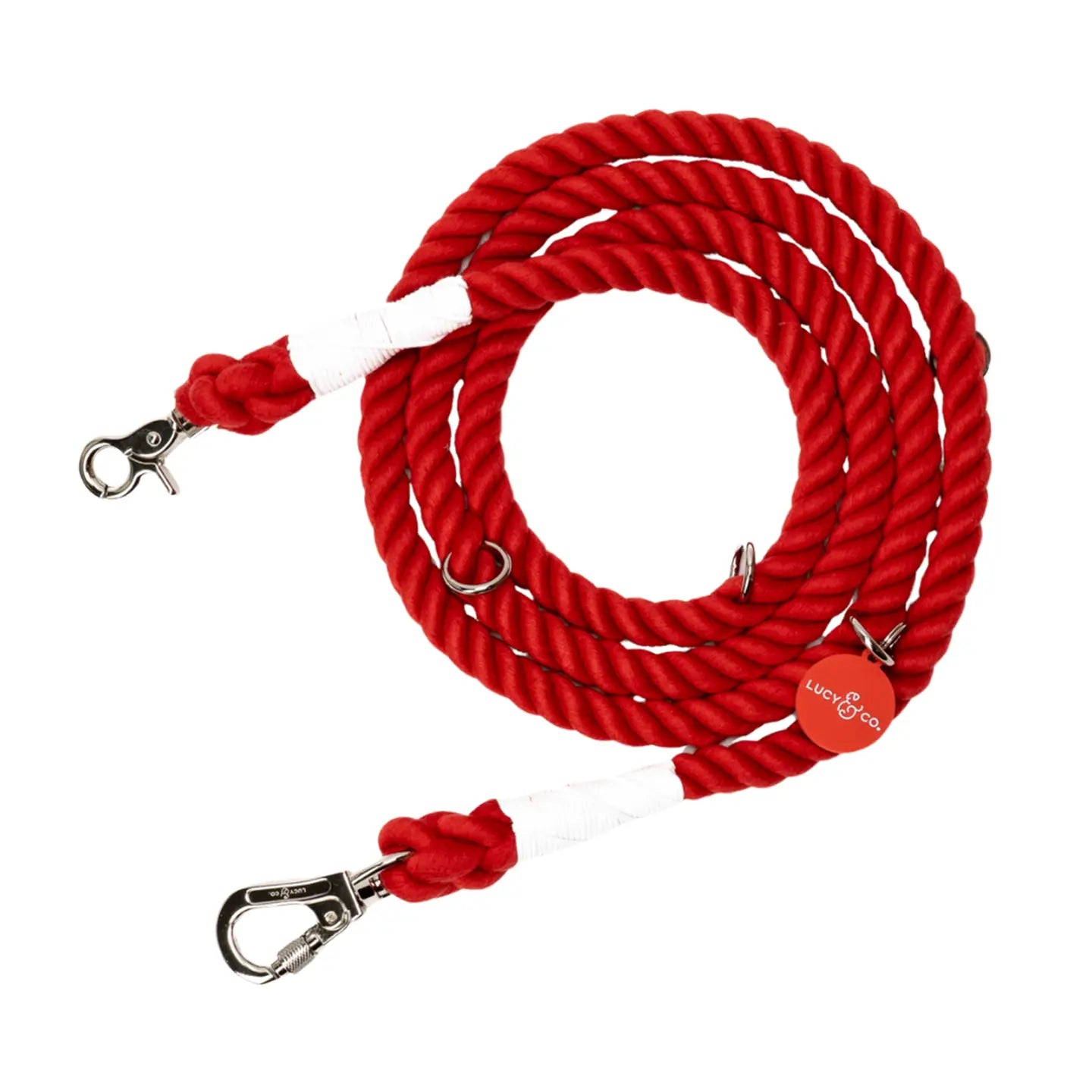 Lucy Cherry Red Hands Free Rope Leash