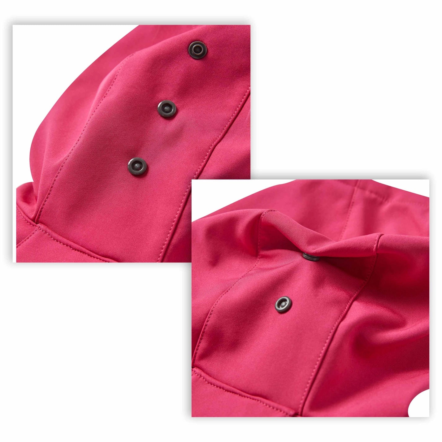 Waterproof Softshell Rain Coat, Deep Pink
