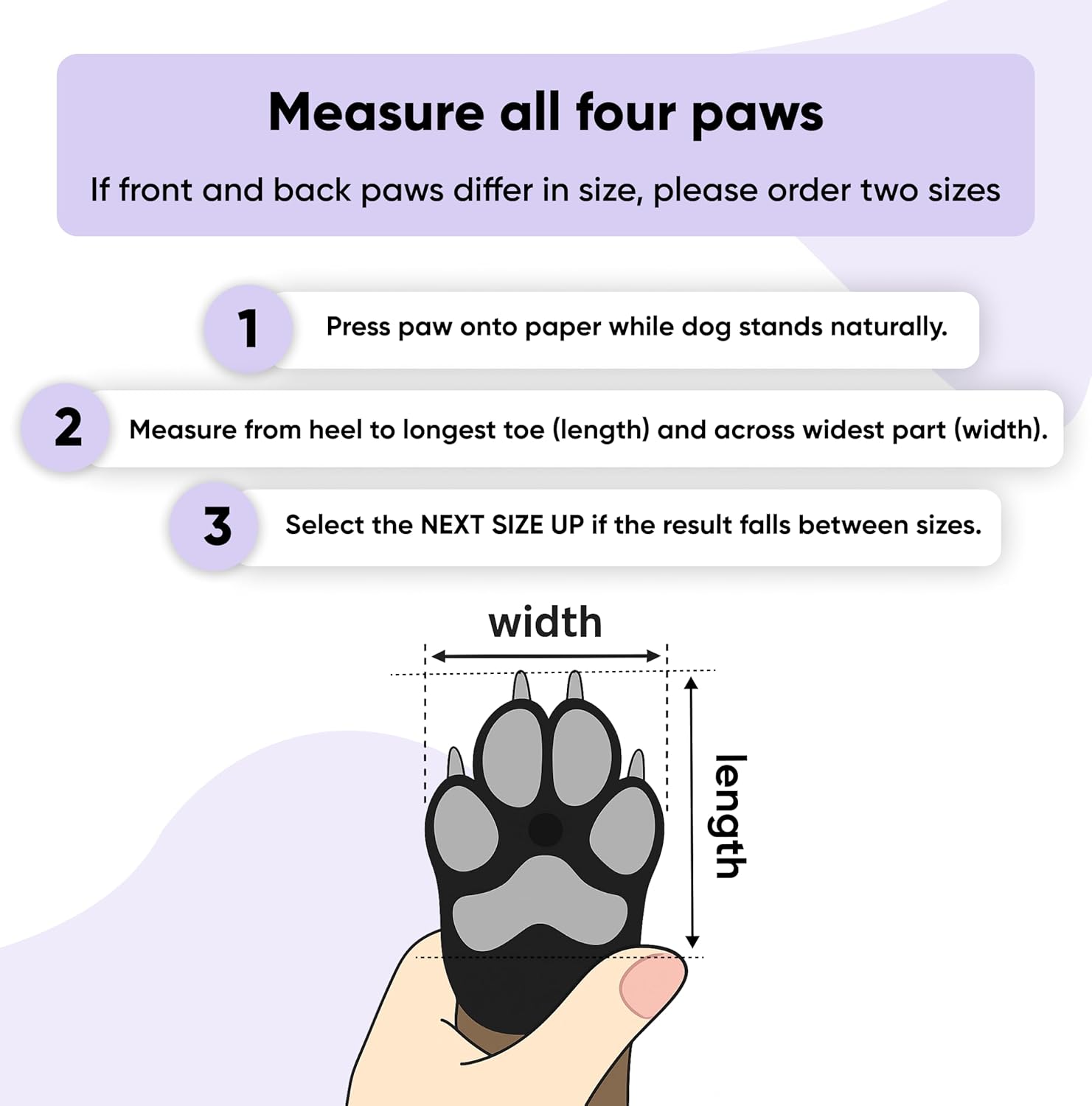 Lilac Silicone Hot Pavement Dog Shoes