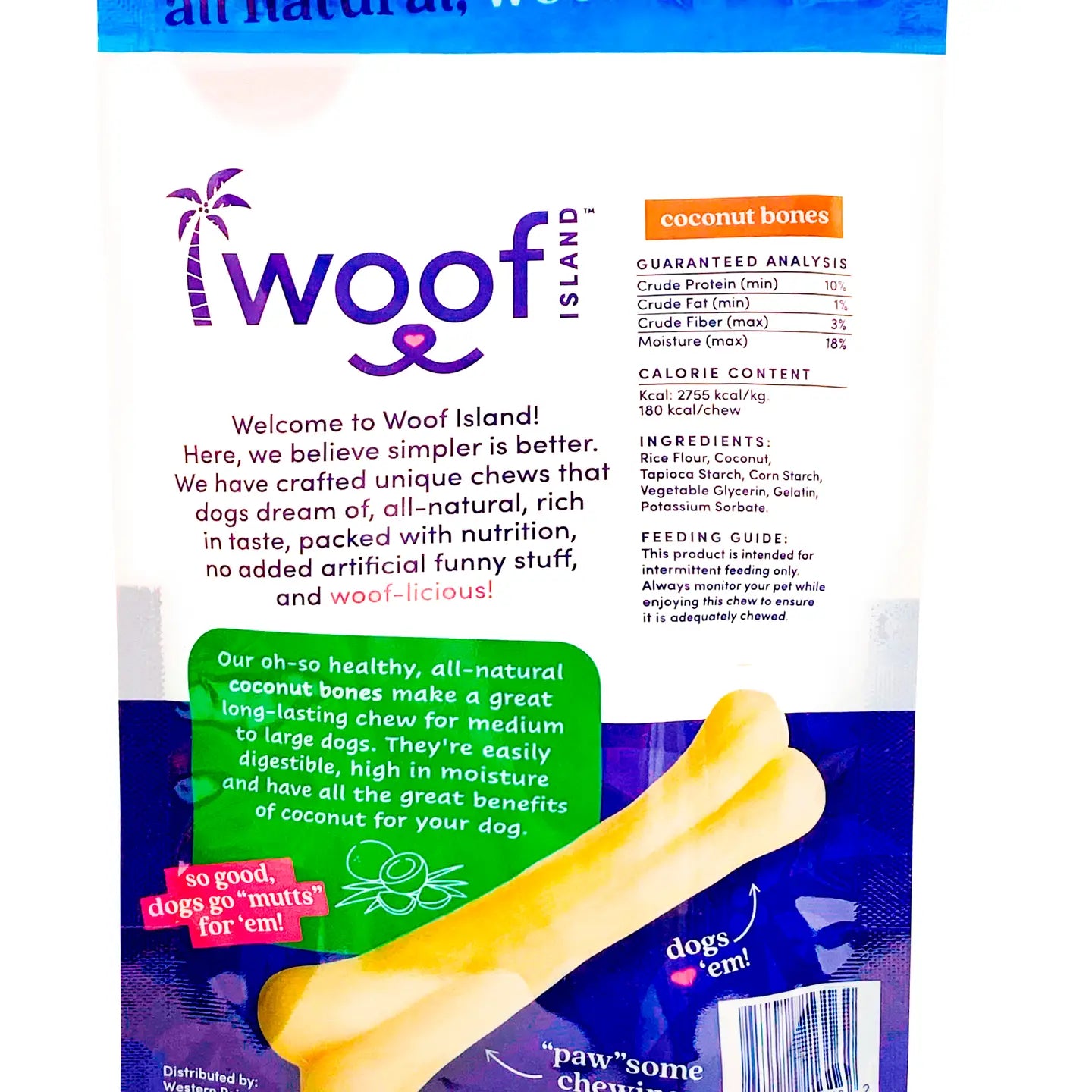 Coconut Dog Bones, 2 Pack