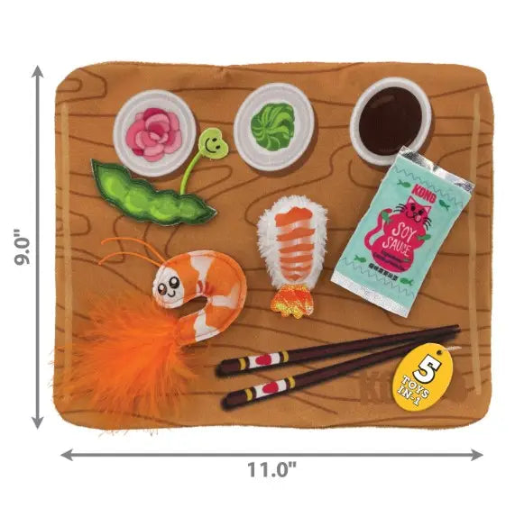 Kong Pull-A-Partz Sushi Cat Toy