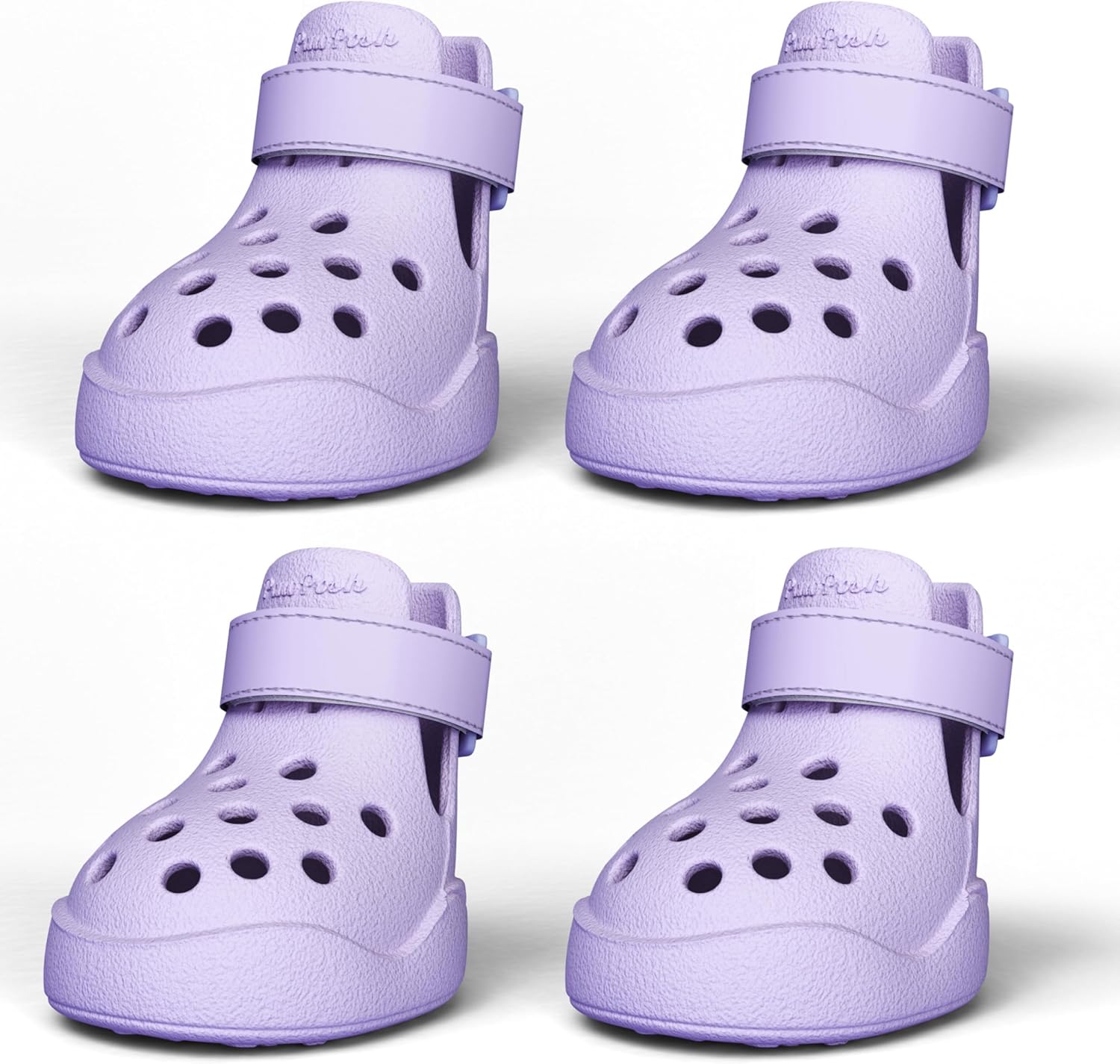 Lilac Silicone Hot Pavement Dog Shoes