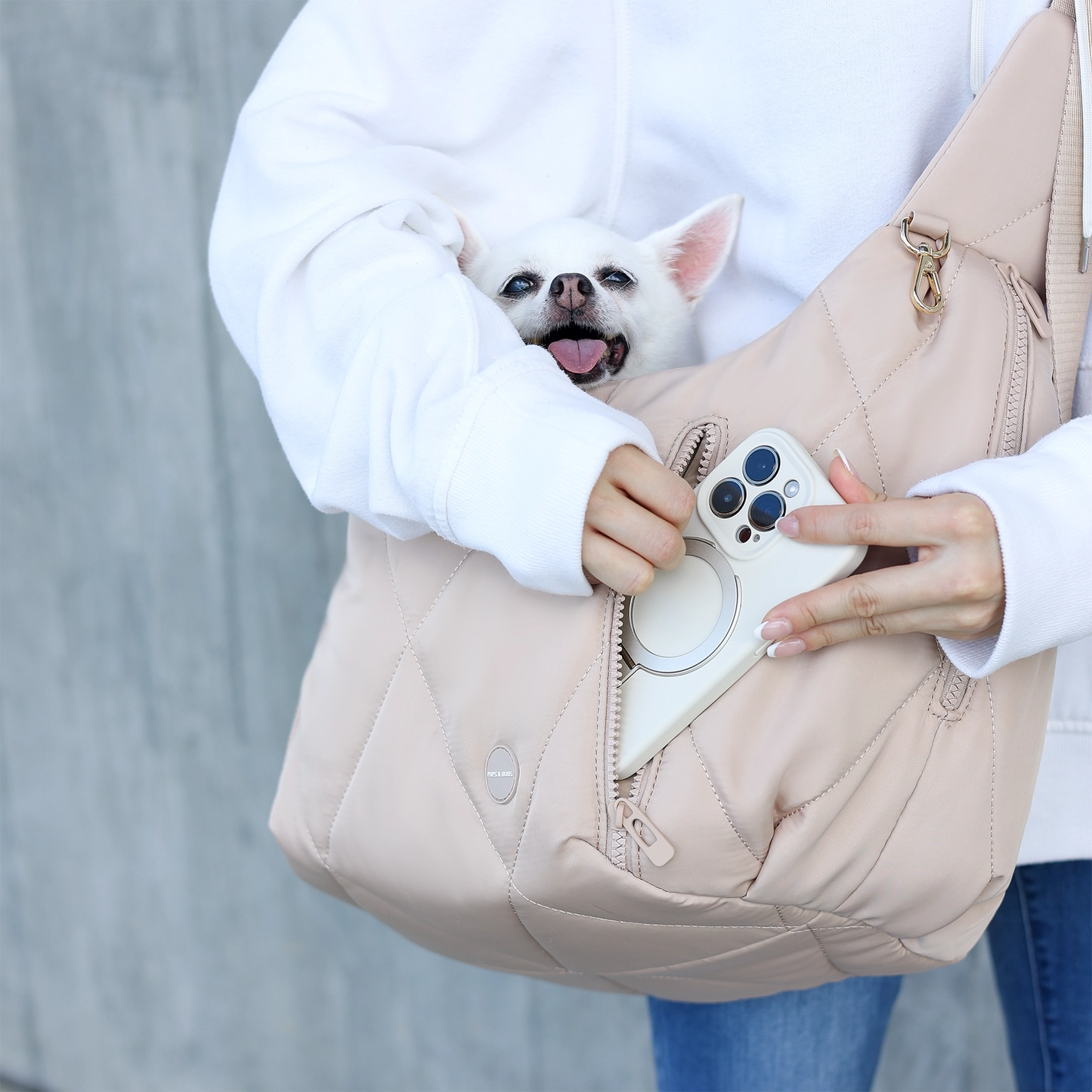 Cloud Crossbody Pet Carrier, Latte