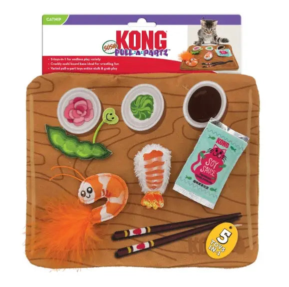 Kong Pull-A-Partz Sushi Cat Toy
