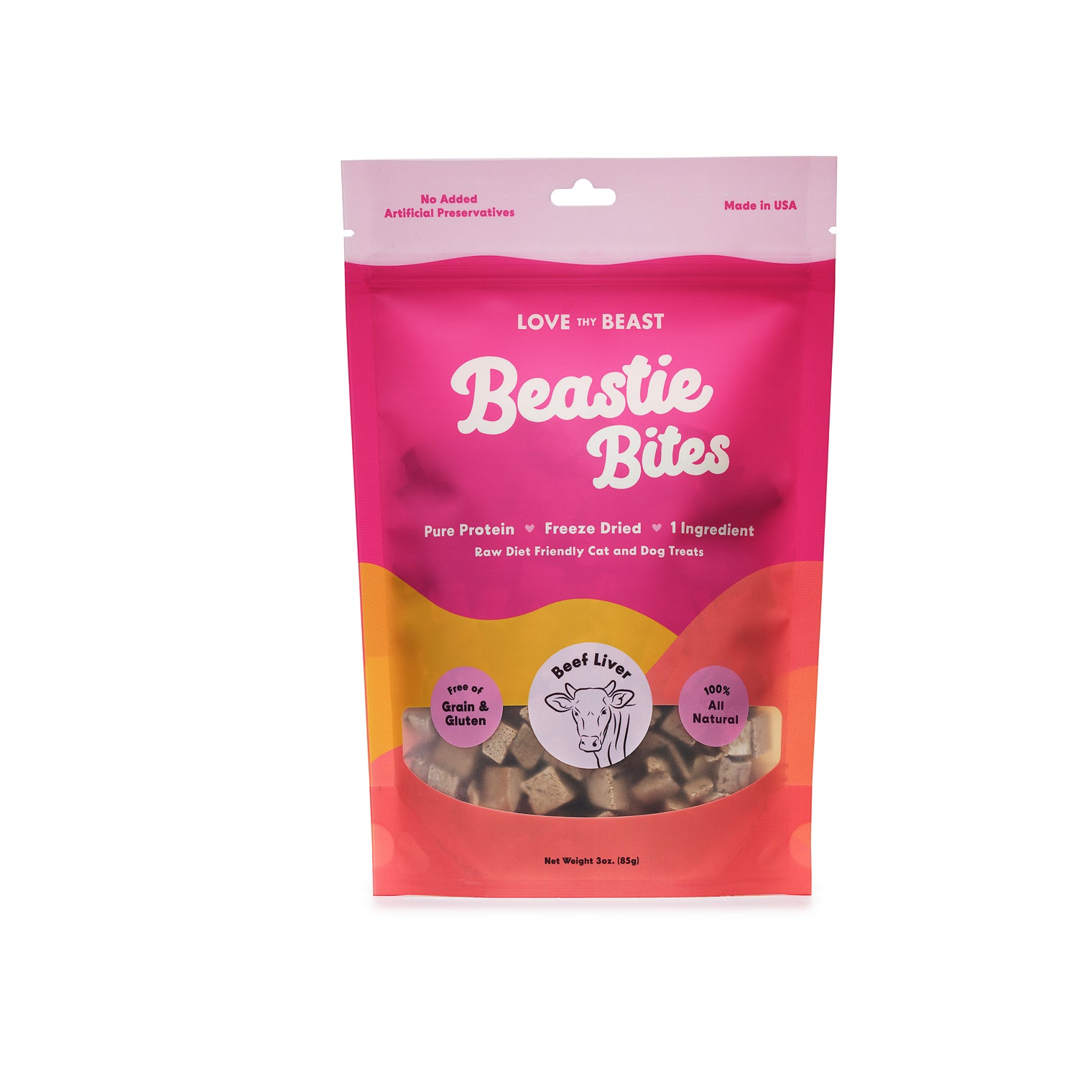 Freeze-Dried Beef Liver Dog & Cat Treat, 3-oz bag