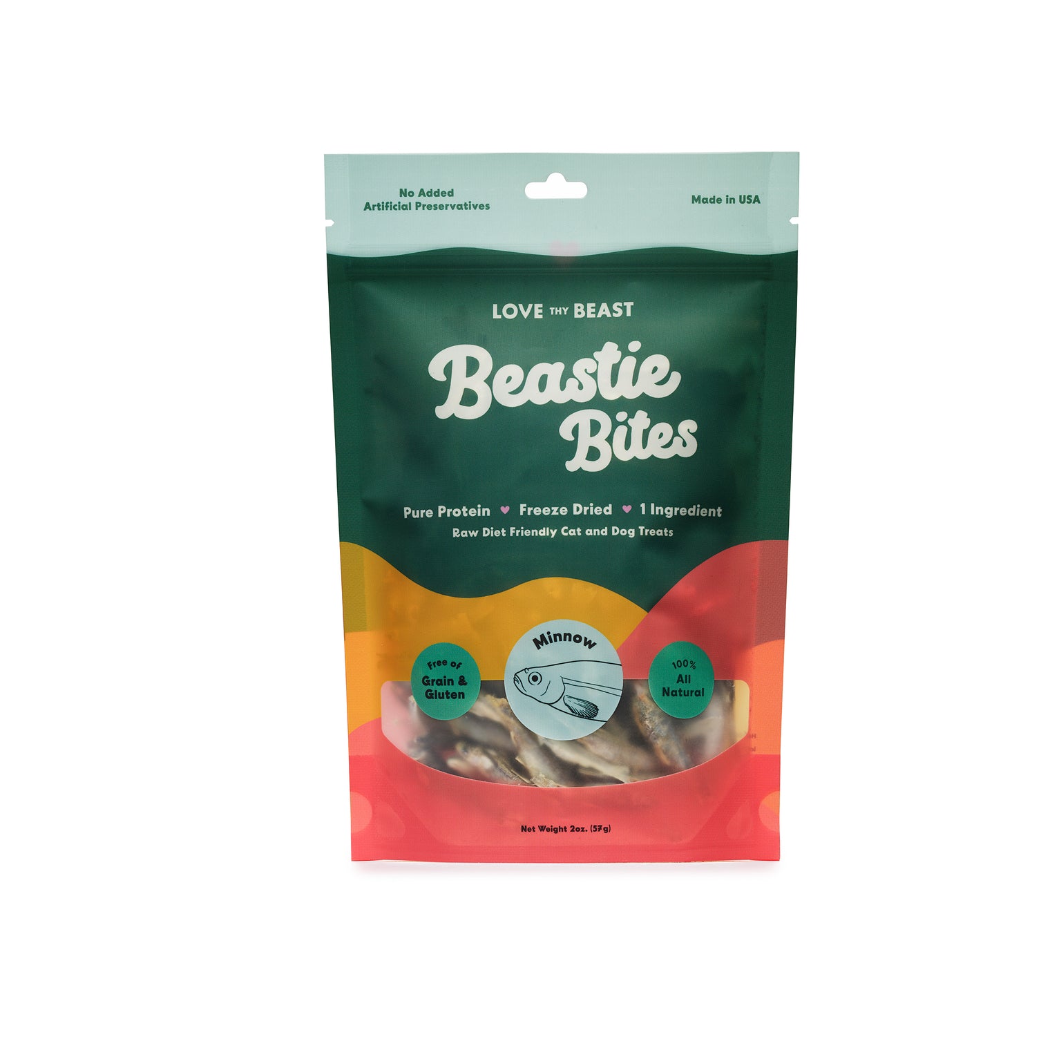 Freeze-Dried Minnows Dog & Cat Treat, 2-oz bag