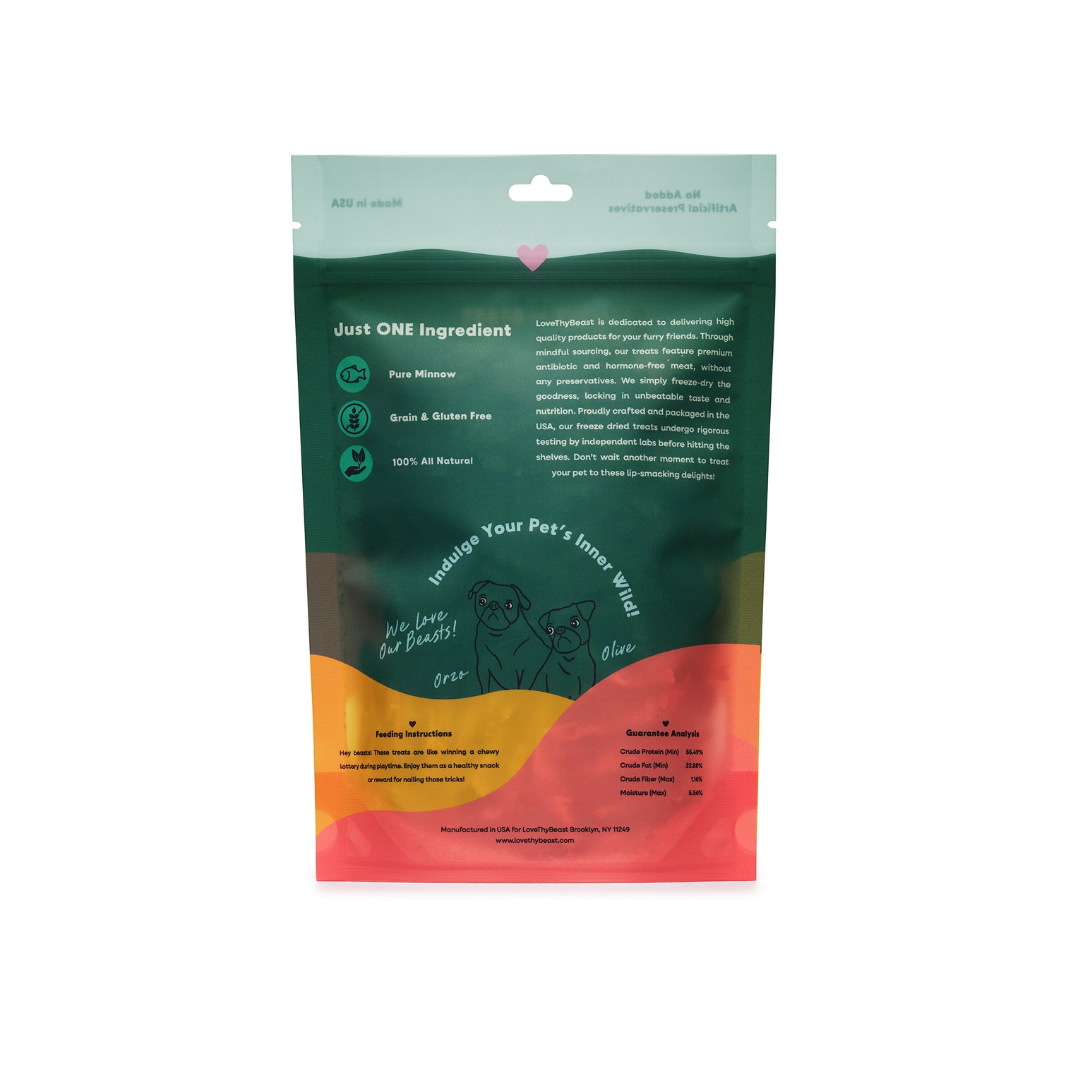 Freeze-Dried Minnows Dog & Cat Treat, 2-oz bag