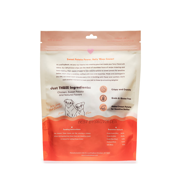 Chicken Chips, Dehydrated Dog Treats 5-oz Bag