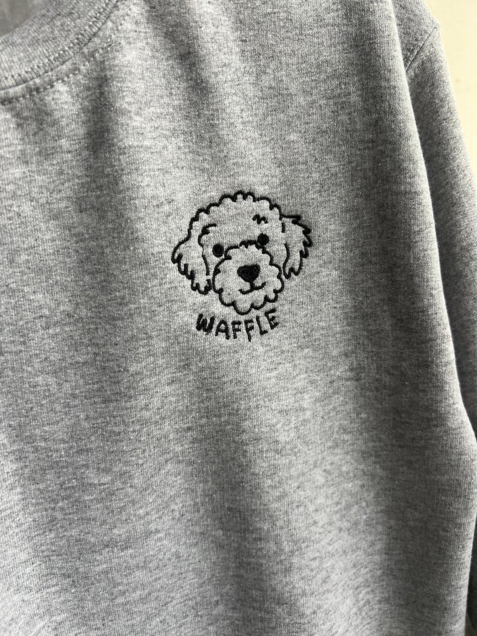 Custom Embroidered Sweatshirt - Grey