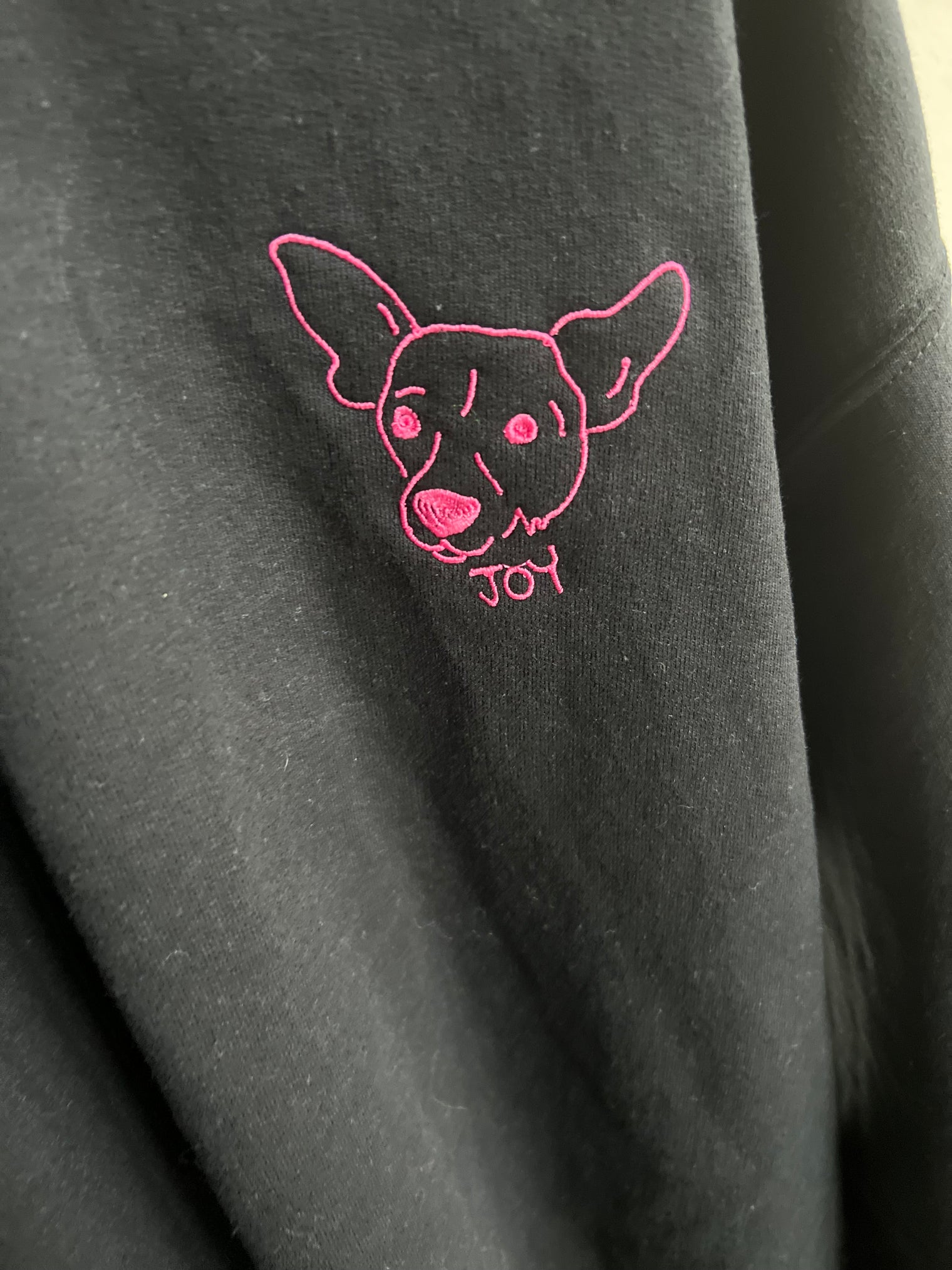 Custom Embroidered Sweatshirt - Black