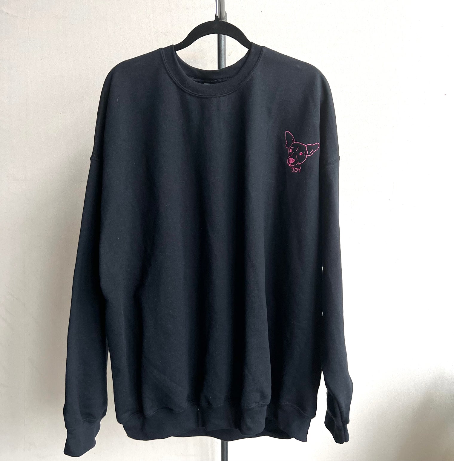 Custom Embroidered Sweatshirt - Black