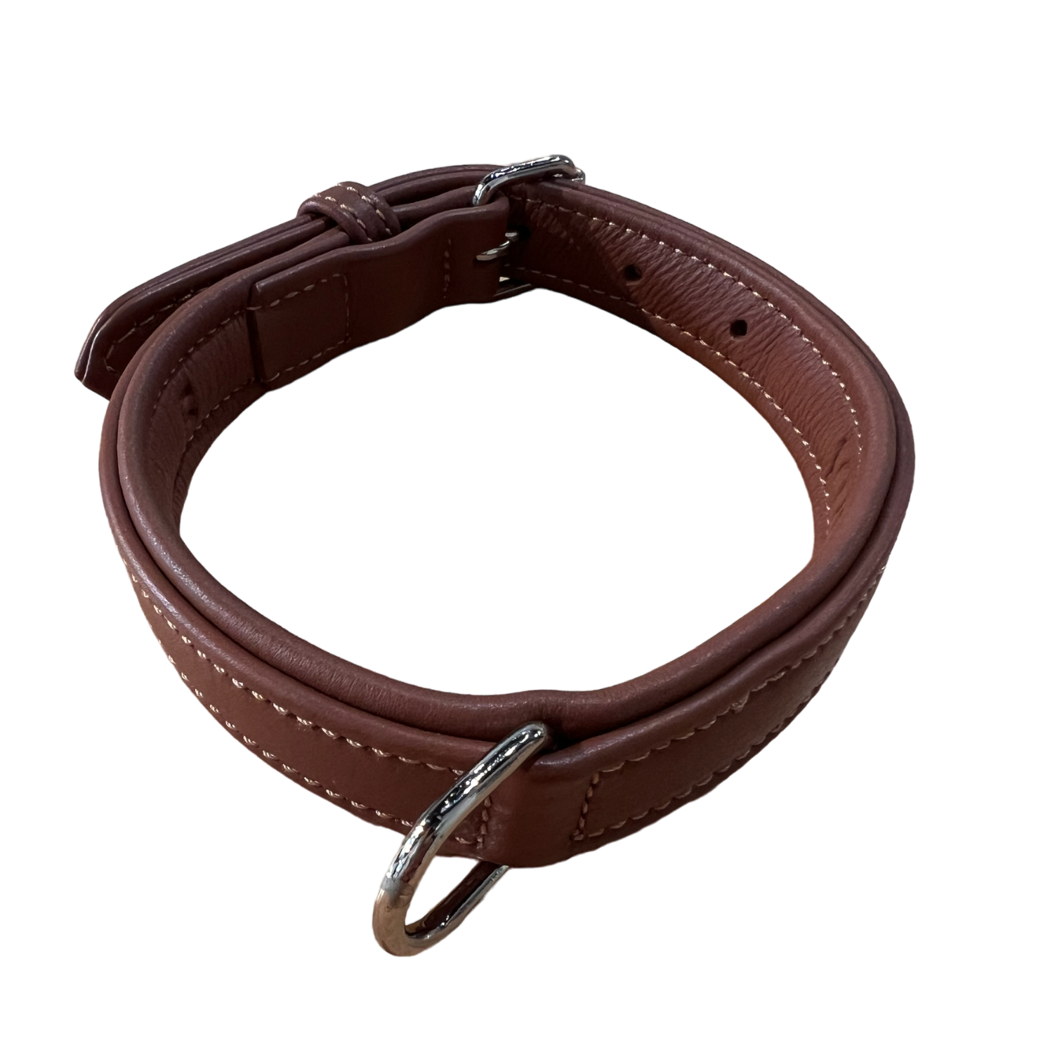 Brown Leather Collar