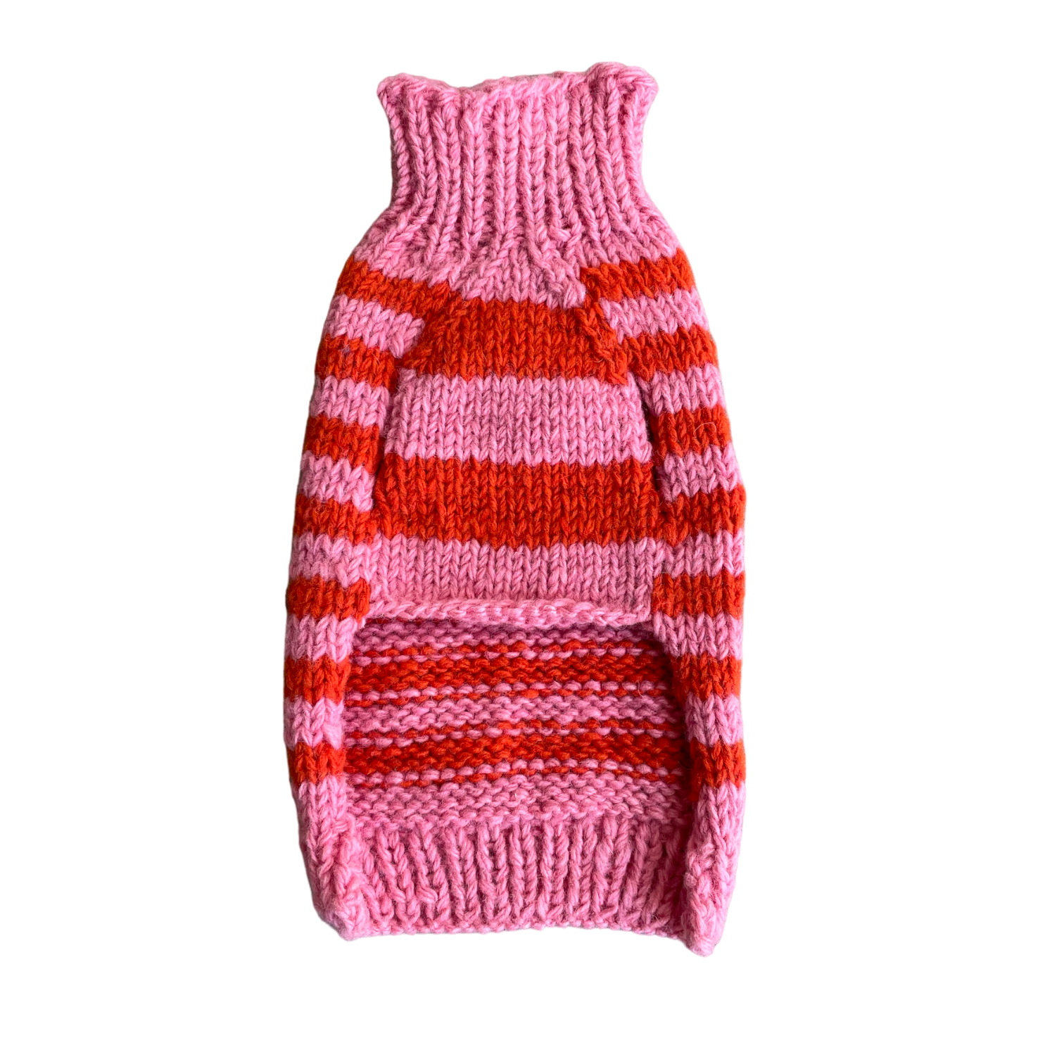 Pink Stripe Wool Sweater