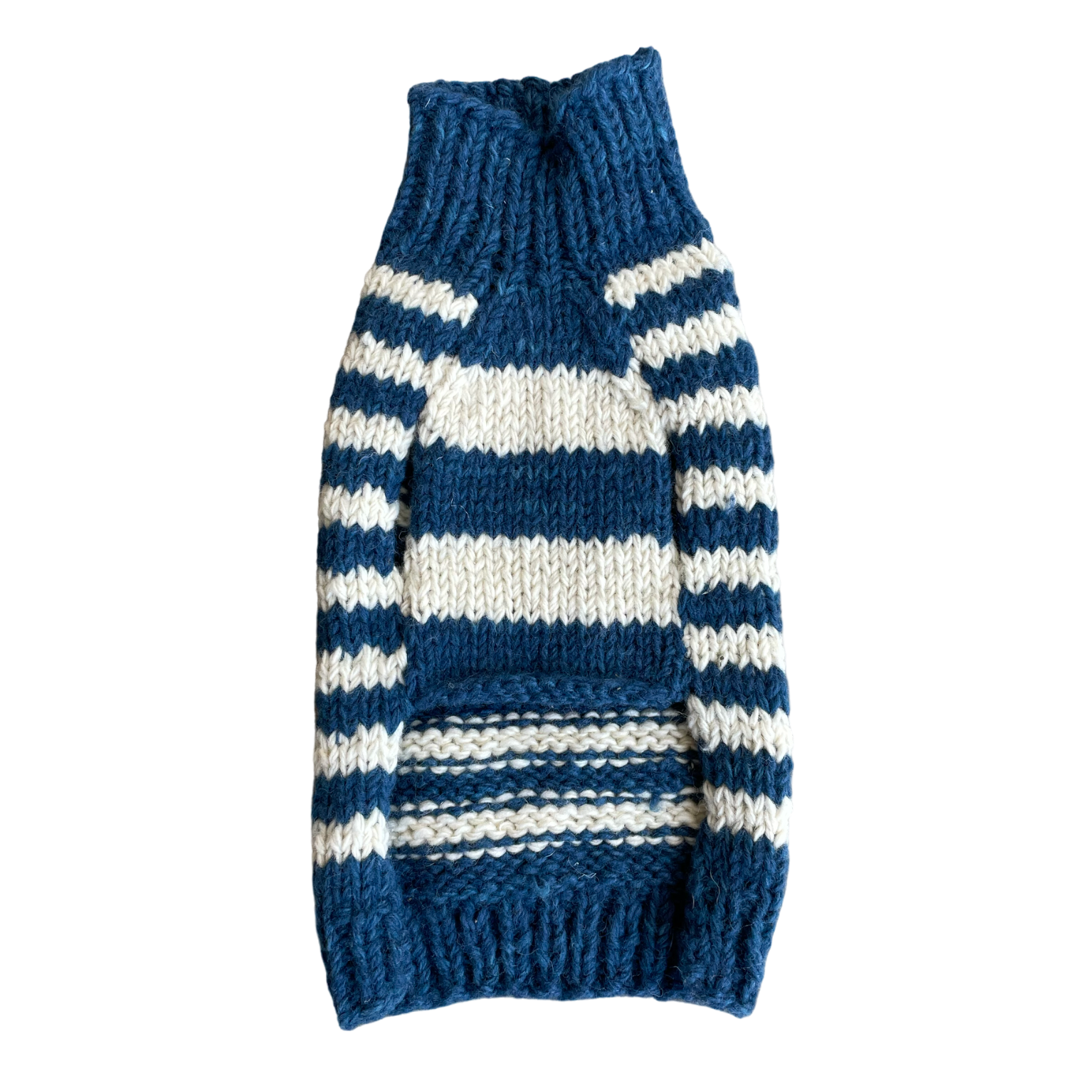 Blue Stripe Wool Sweater