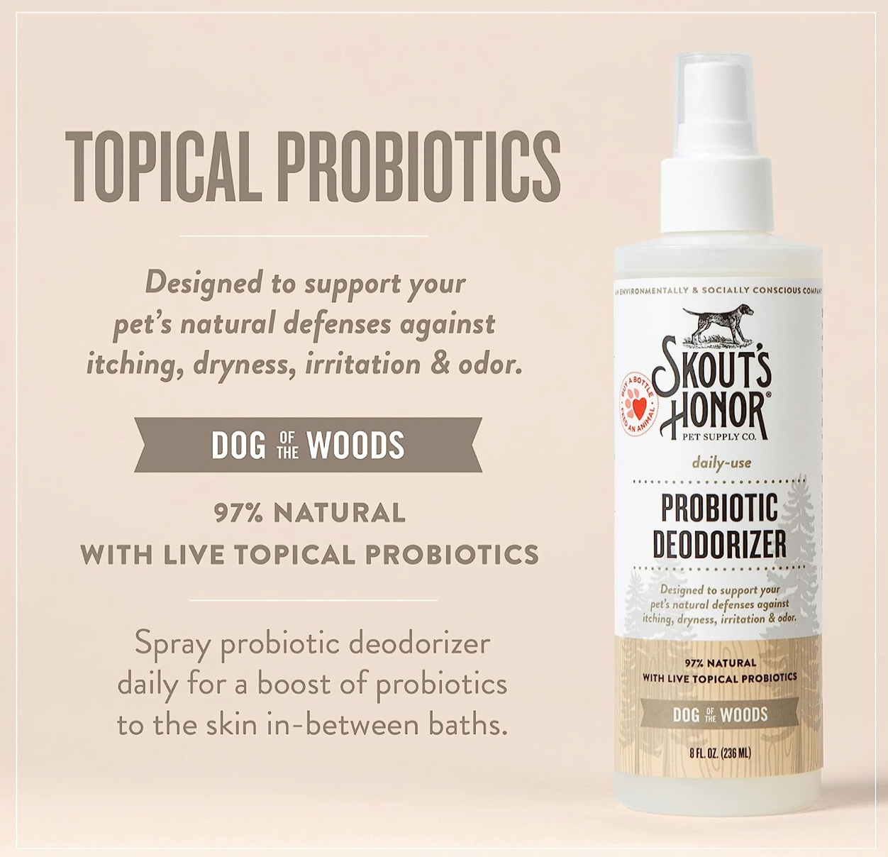 Probiotic Deodorizer, Dog of the Woods