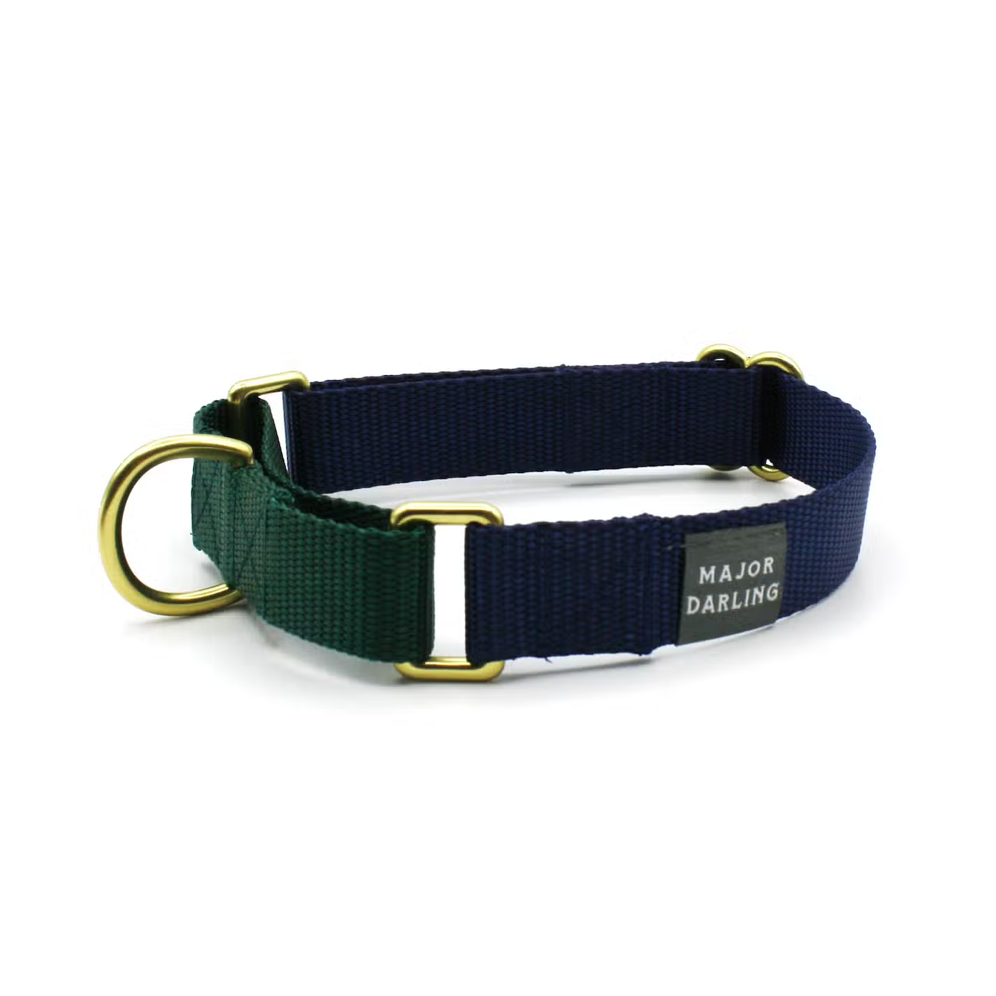 Navy with Forest Martingale Collar