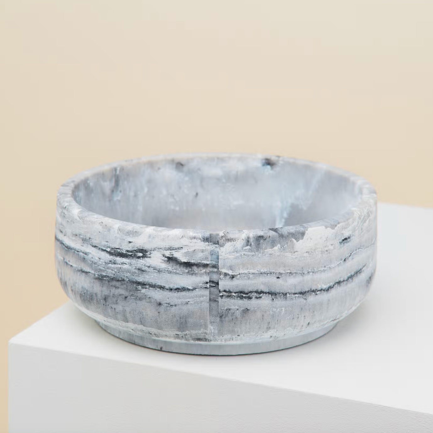 Marble Dog Bowl in Grey, 3 sizes