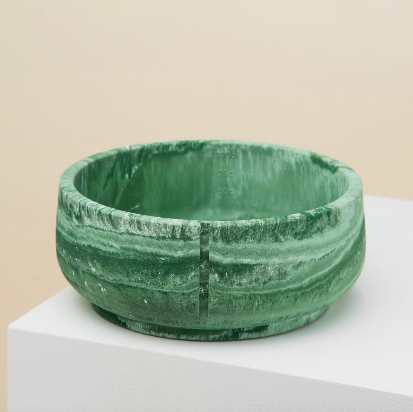 Marble Dog Bowl in Green, 3 sizes