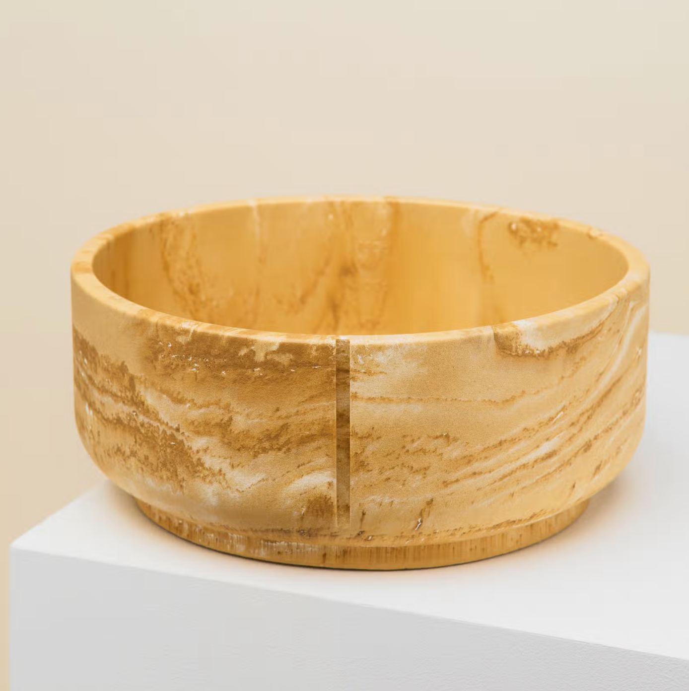 Marble Dog Bowl in Beige, 3 sizes