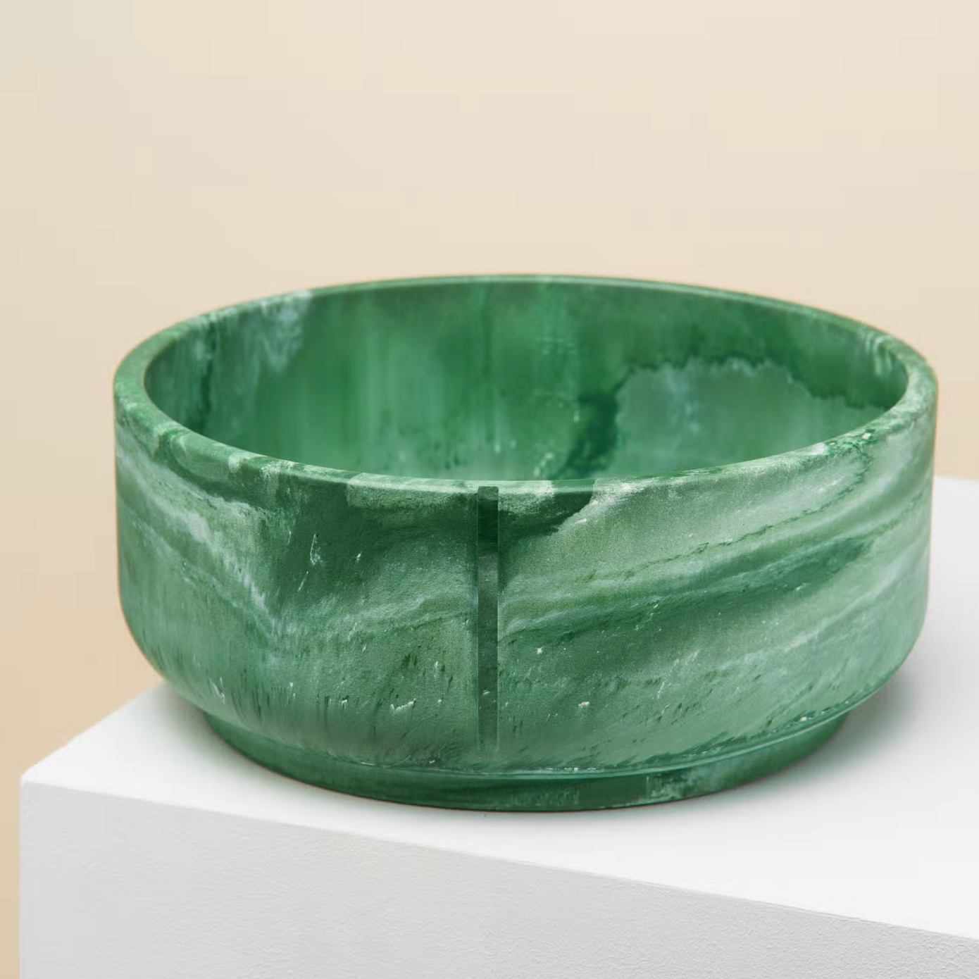 Marble Dog Bowl in Green, 3 sizes