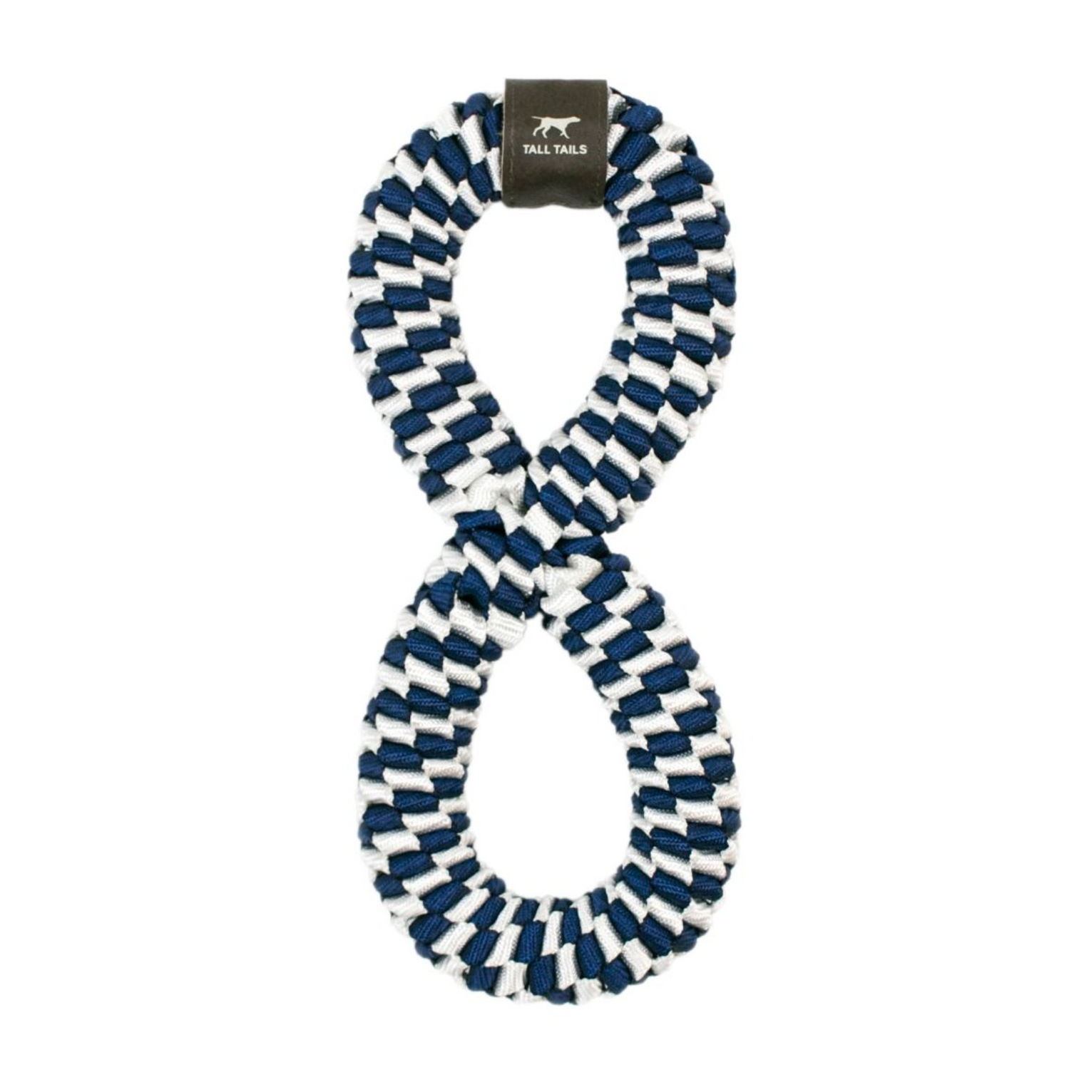Navy Braided Figure 8 Tug Toy