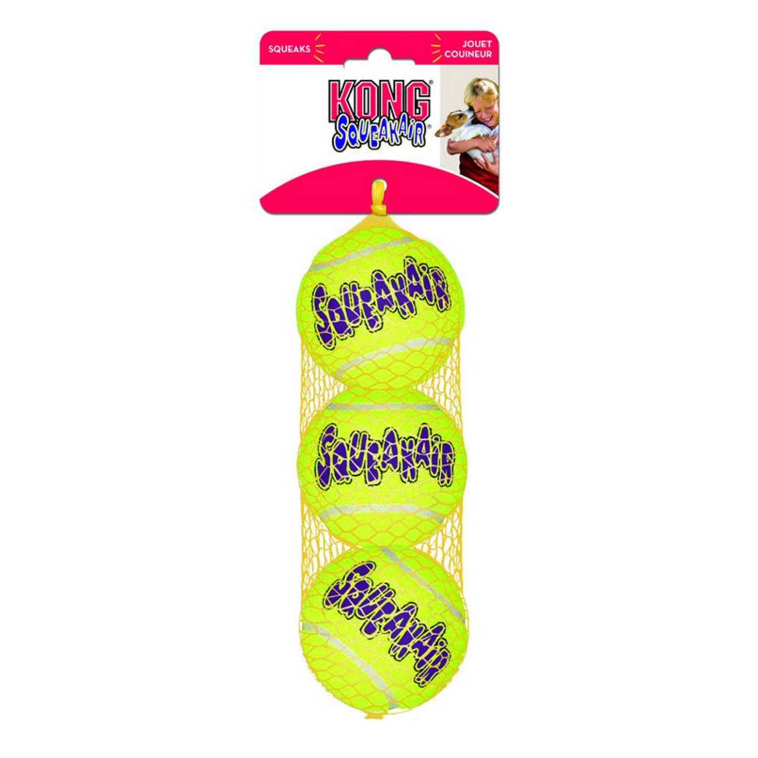 Kong Squeak Tennis Balls, 3 sizes