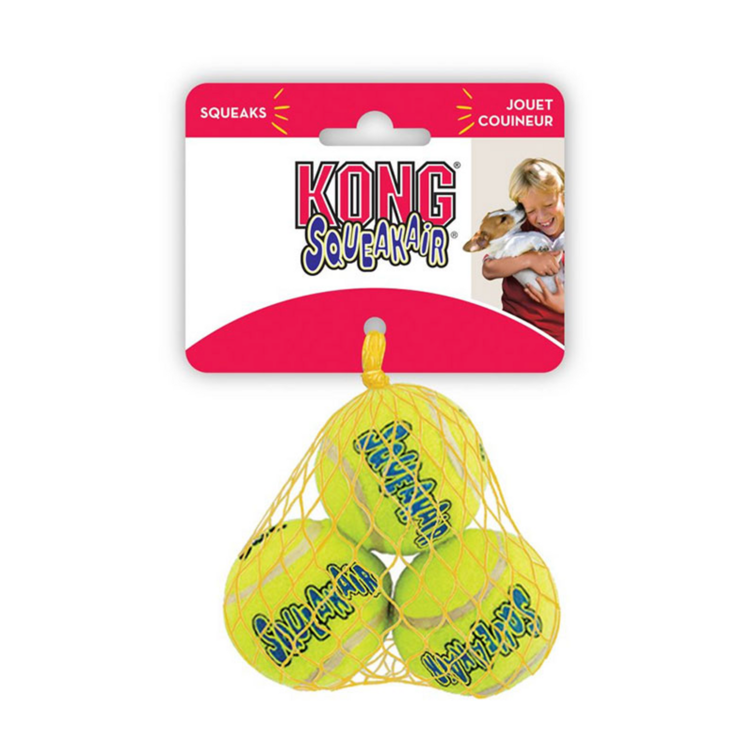 Kong Squeak Tennis Balls, 3 sizes