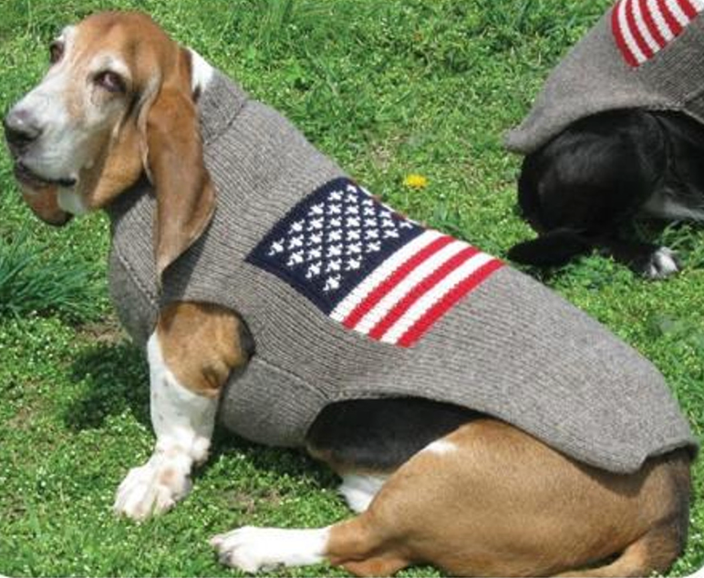 America Flag Knit Sweater