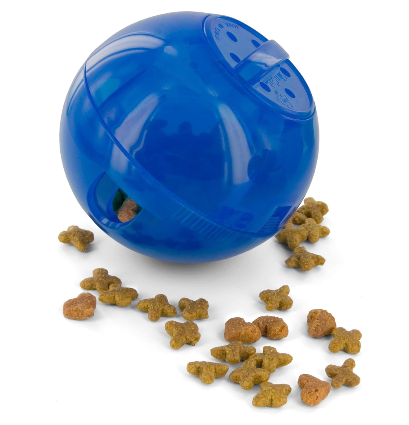 Slimcat Slow Feeder Ball for Cats, Blue