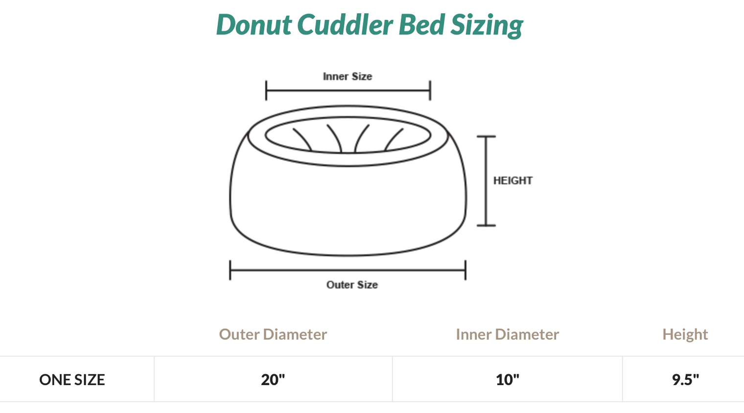 Donut Cuddler Bed, Ash Grey