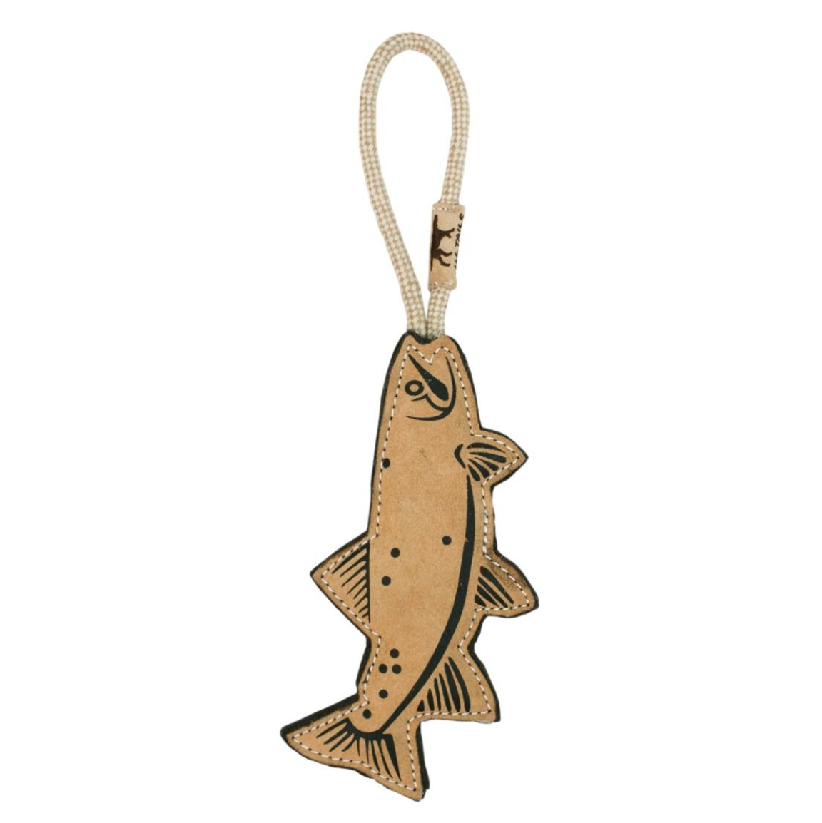 Leather Trout Tug Toy