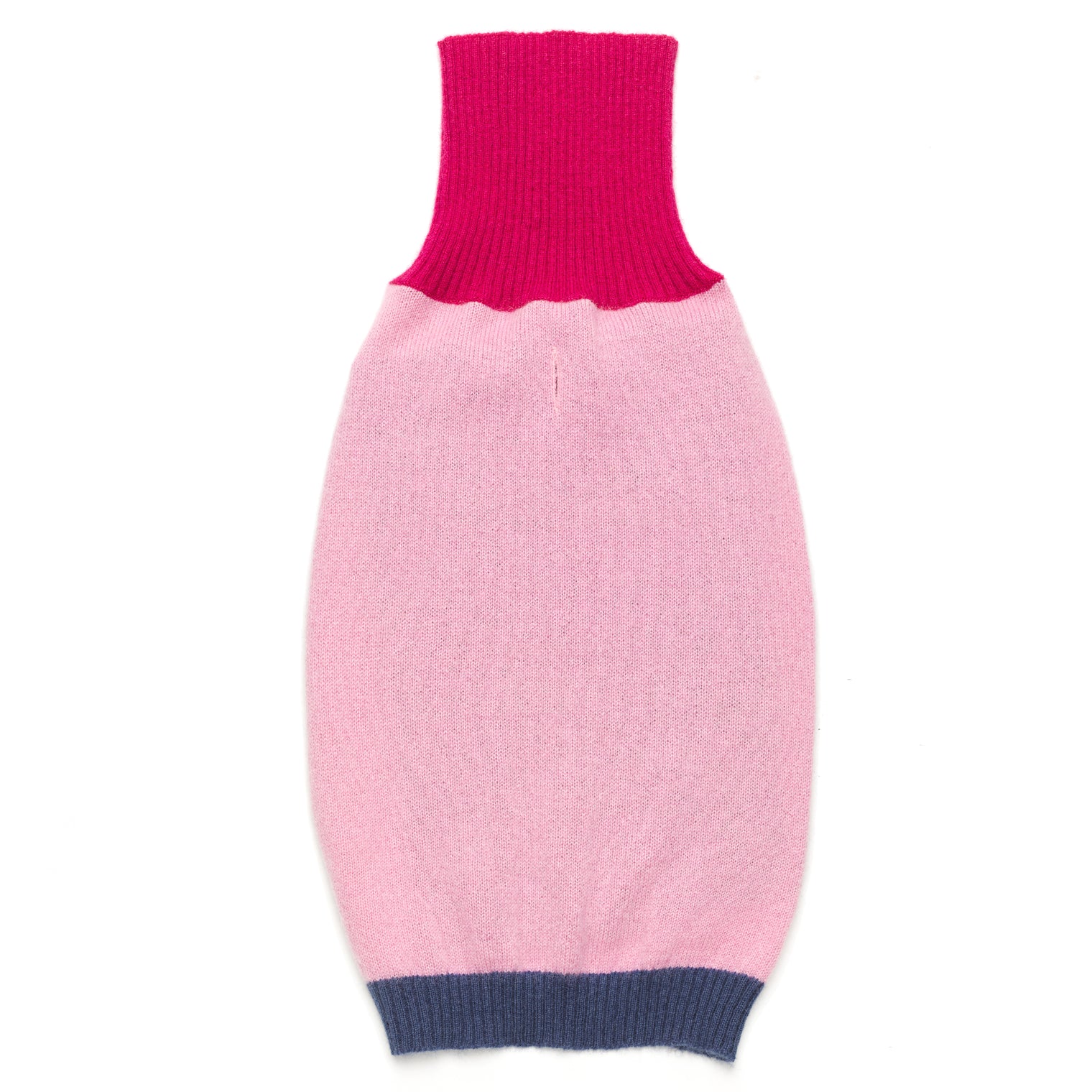 Colorblock Merino Wool Sweater, Rose
