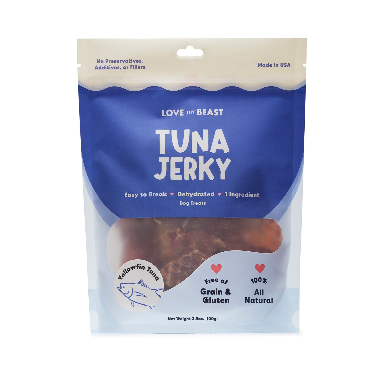 Tuna Jerky Dog & Cat Treat, 3.5oz bag