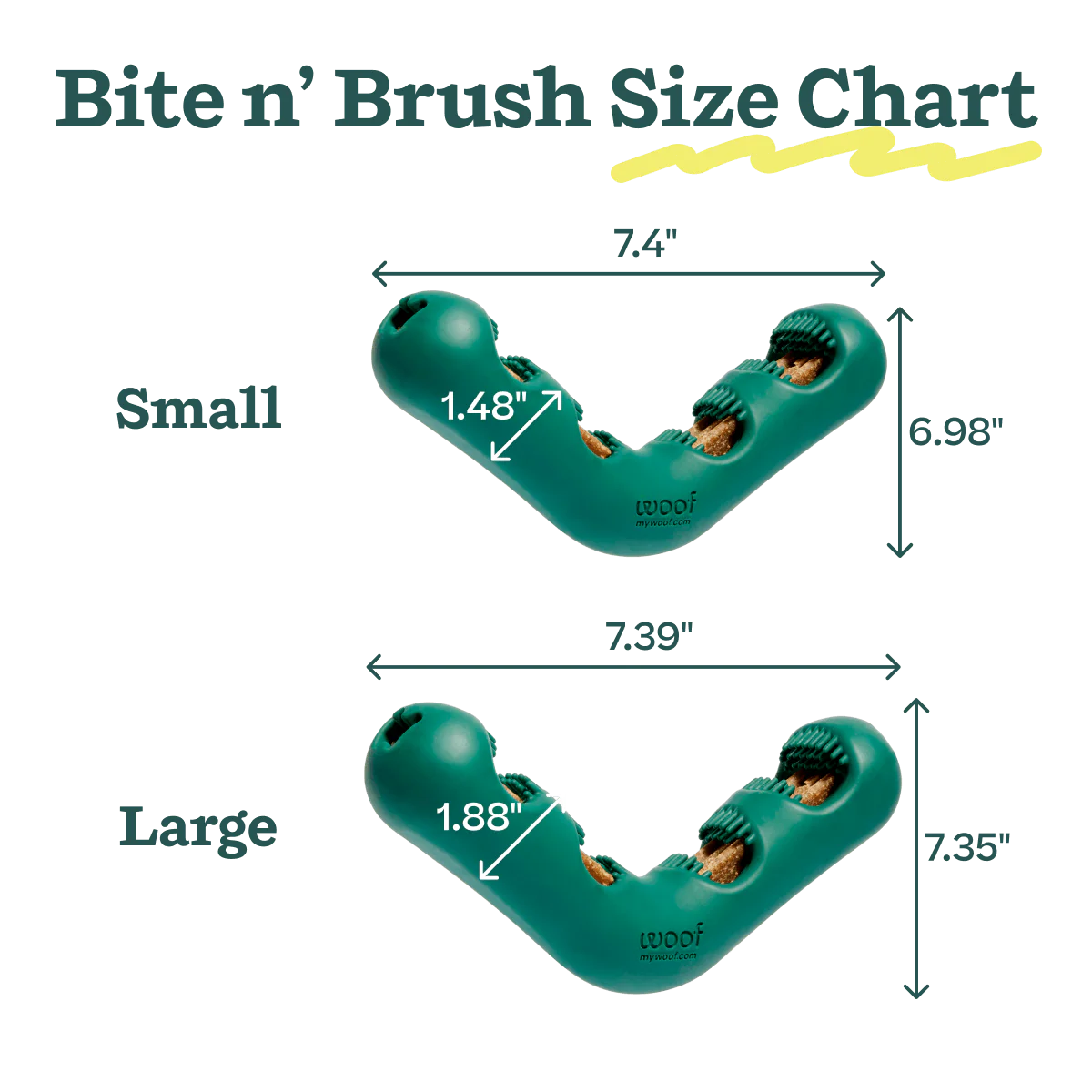 The Bite n' Brush, 2 sizes