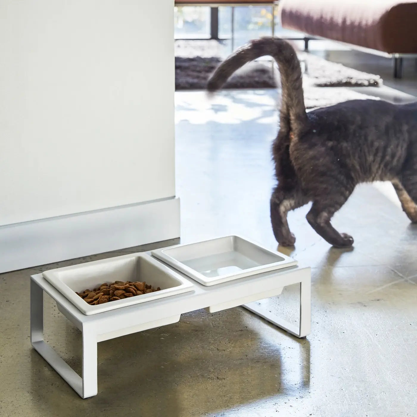 White Tower Pet Food Bowl, Tall