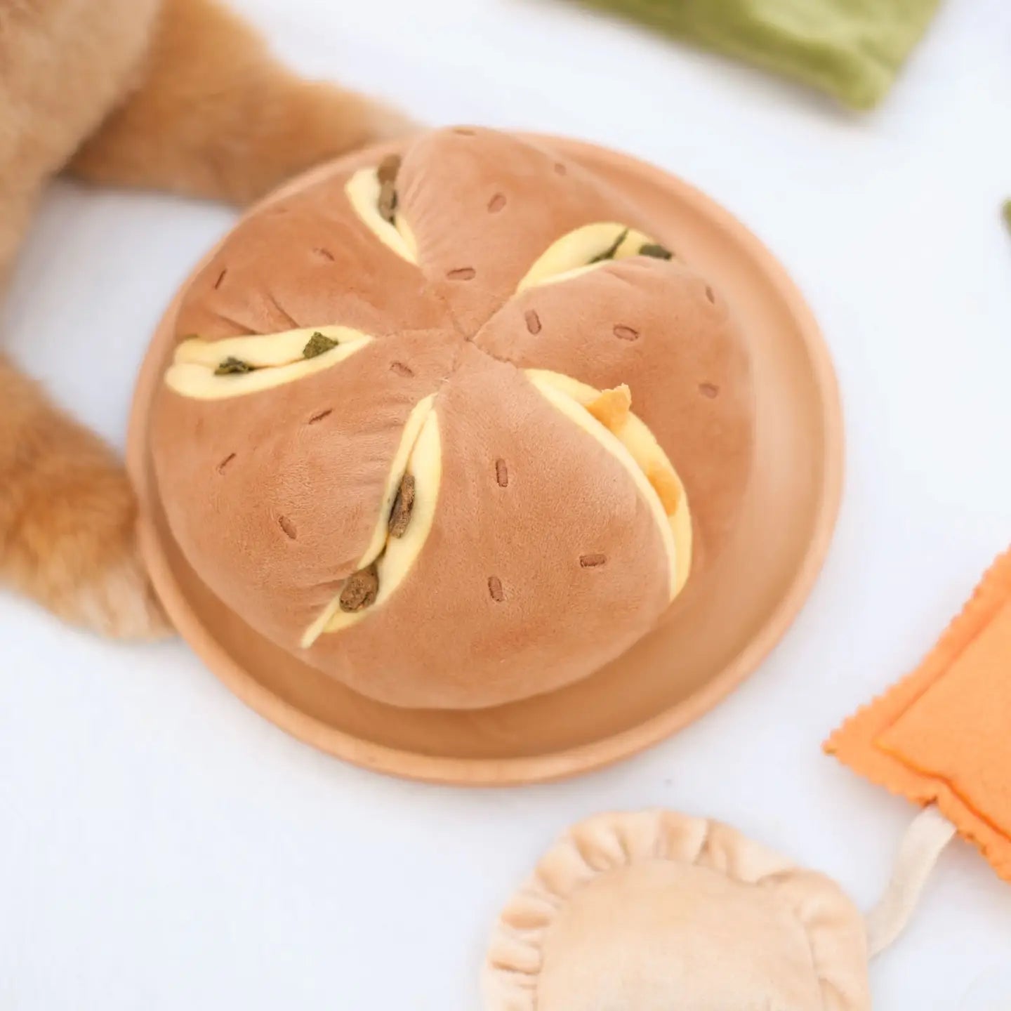 Cheesy Bread Nosework Toy
