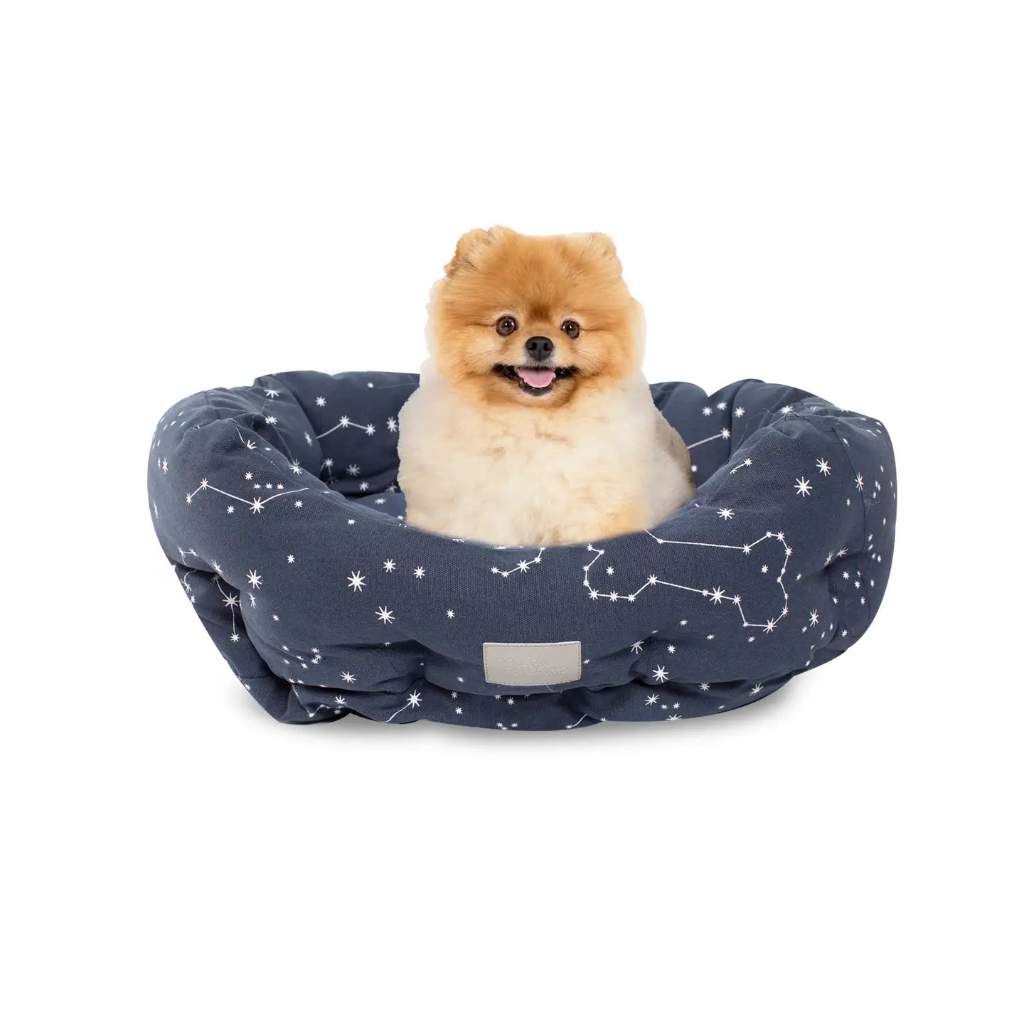 Celestial Round Cuddler Dog Bed