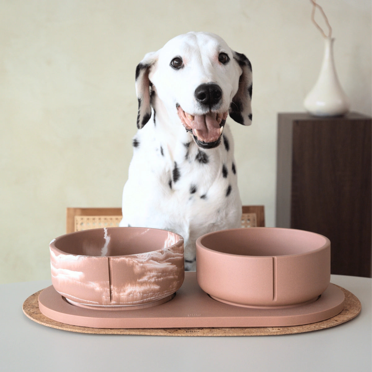 Marble Dog Bowl in Terra, 3 sizes